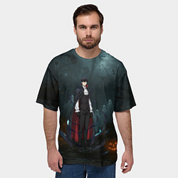 Футболка оверсайз мужская Вампир Сон Джин-Ву - Поднятие уровня в одиночку ан, цвет: 3D-принт — фото 2