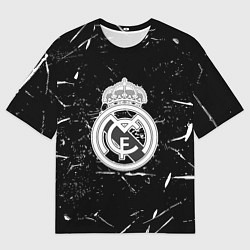 Мужская футболка оверсайз Ювентус краски штрихи