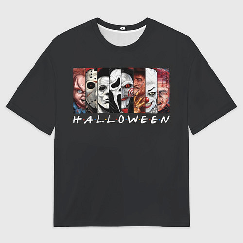 Мужская футболка оверсайз Герои ужасов / 3D-принт – фото 1