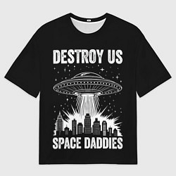 Мужская футболка оверсайз Нападение нло