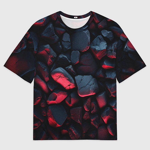 Мужская футболка оверсайз Камни / 3D-принт – фото 1