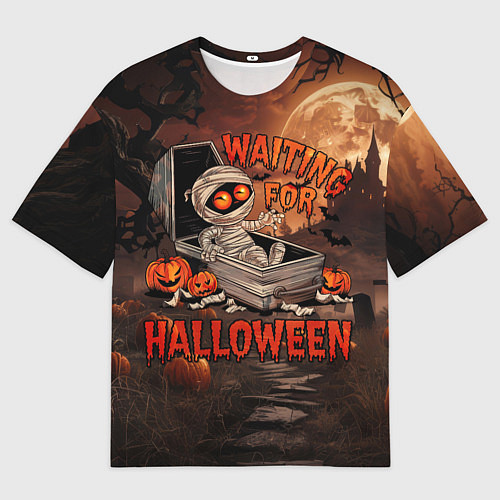 Мужская футболка оверсайз Мумия в ожидании / 3D-принт – фото 1