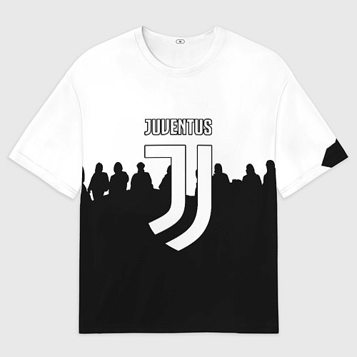 Мужская футболка оверсайз Ювентус команды / 3D-принт – фото 1