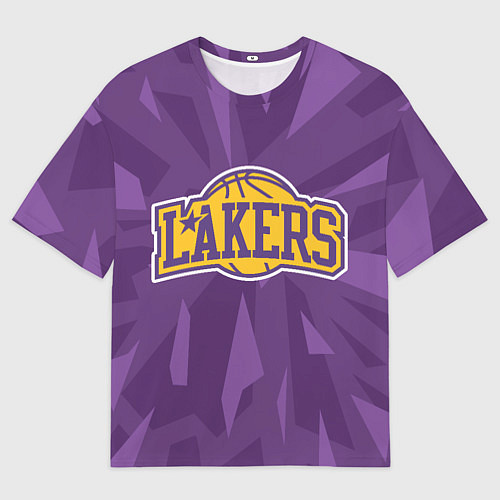 Мужская футболка оверсайз NBA Los Angeles Lakers / 3D-принт – фото 1