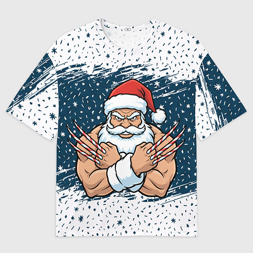 Мужская футболка оверсайз Сантамаха / 3D-принт – фото 1