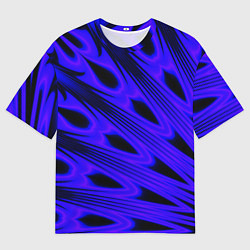 Футболка оверсайз мужская Color neon blue, цвет: 3D-принт