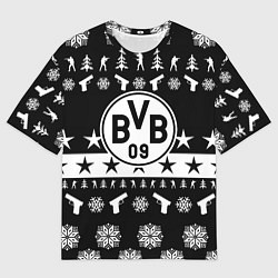 Мужская футболка оверсайз Borussia x counter strike