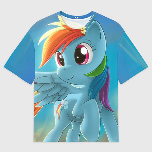 Мужская футболка оверсайз My littlle pony / 3D-принт – фото 1