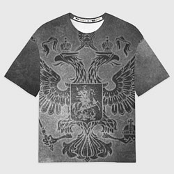 Футболка оверсайз мужская Герб России, цвет: 3D-принт