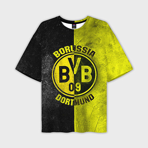 Мужская футболка оверсайз Borussia Dortmund / 3D-принт – фото 1