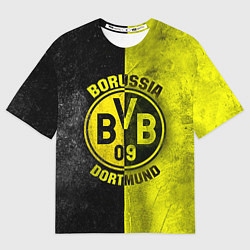 Футболка оверсайз мужская Borussia Dortmund, цвет: 3D-принт