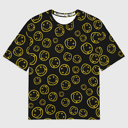 Футболка оверсайз мужская Nirvana Pattern, цвет: 3D-принт