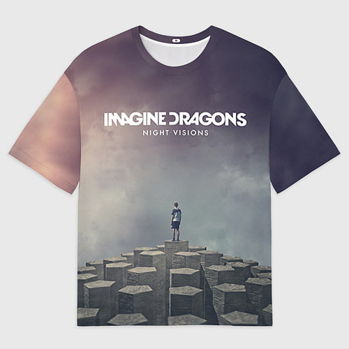 Мужская футболка оверсайз Imagine Dragons: Night Visions / 3D-принт – фото 1