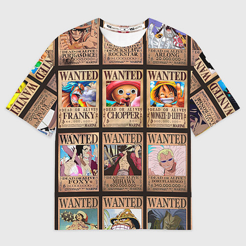 Мужская футболка оверсайз One Piece / 3D-принт – фото 1
