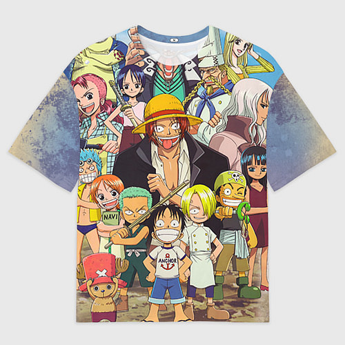 Мужская футболка оверсайз One Piece / 3D-принт – фото 1