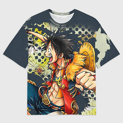 Мужская футболка оверсайз One Piece / 3D-принт – фото 1