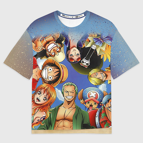 Мужская футболка оверсайз One Piece / 3D-принт – фото 1