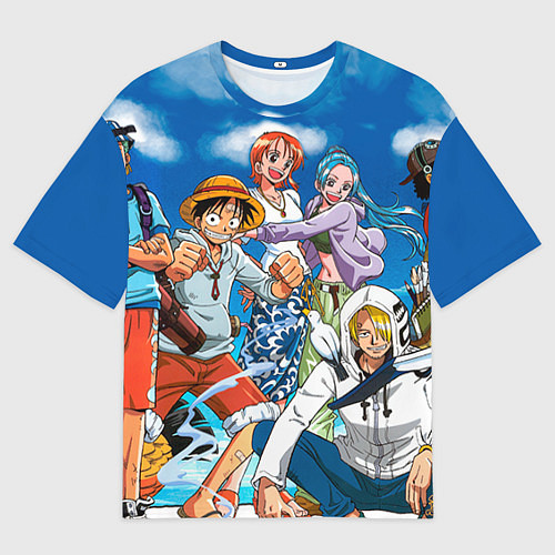 Мужская футболка оверсайз One Piece / 3D-принт – фото 1