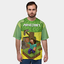 Футболка оверсайз мужская Minecraft Tree, цвет: 3D-принт — фото 2
