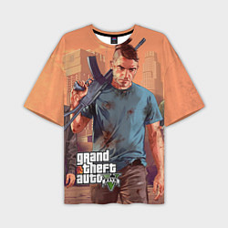 Мужская футболка оверсайз GTA 5: Gangsta