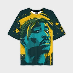 Мужская футболка оверсайз 2Pac Shakur