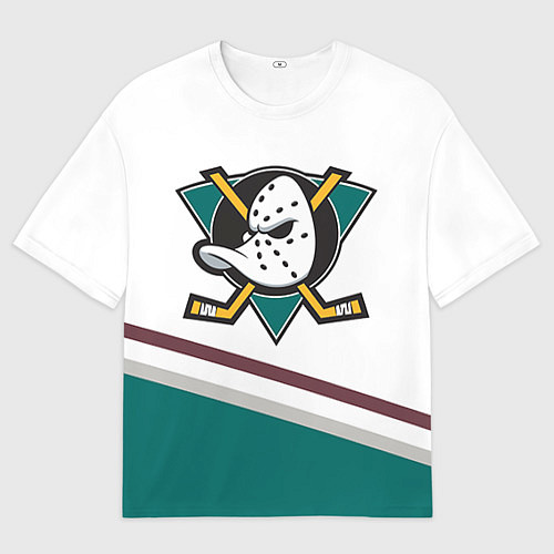 Мужская футболка оверсайз Anaheim Ducks Selanne / 3D-принт – фото 1
