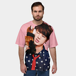 Футболка оверсайз мужская BTS: Love Me, цвет: 3D-принт — фото 2