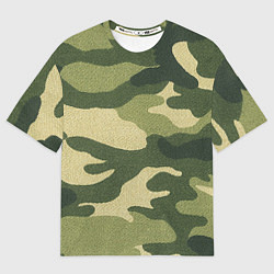 Футболка оверсайз мужская Хаки, цвет: 3D-принт