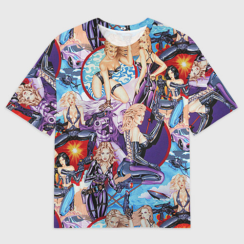 Мужская футболка оверсайз Как у Мэтт Тейлора с девушками / 3D-принт – фото 1