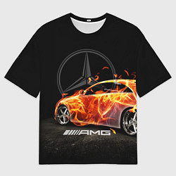 Мужская футболка оверсайз Mercedes