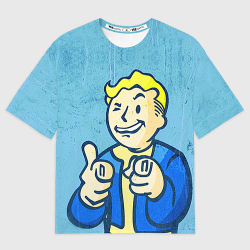 Мужская футболка оверсайз Fallout: It's okey / 3D-принт – фото 1