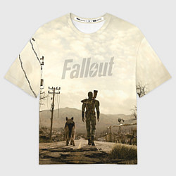 Футболка оверсайз мужская Fallout City, цвет: 3D-принт