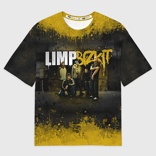 Мужская футболка оверсайз Limp Bizkit: Gold Street / 3D-принт – фото 1