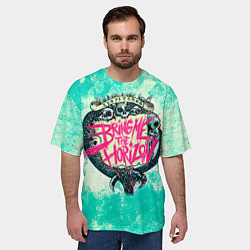 Футболка оверсайз мужская BMTH: Sempiternal, цвет: 3D-принт — фото 2