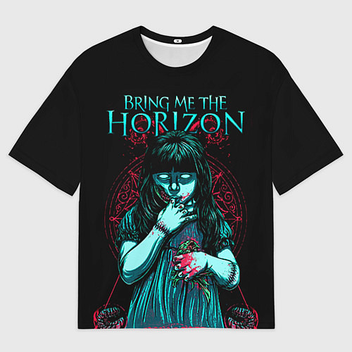 Мужская футболка оверсайз BMTH: Zombie Girl / 3D-принт – фото 1