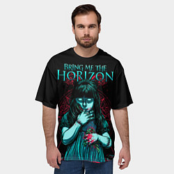 Футболка оверсайз мужская BMTH: Zombie Girl, цвет: 3D-принт — фото 2