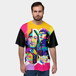 Футболка оверсайз мужская The Beatles: Poly-art, цвет: 3D-принт — фото 2