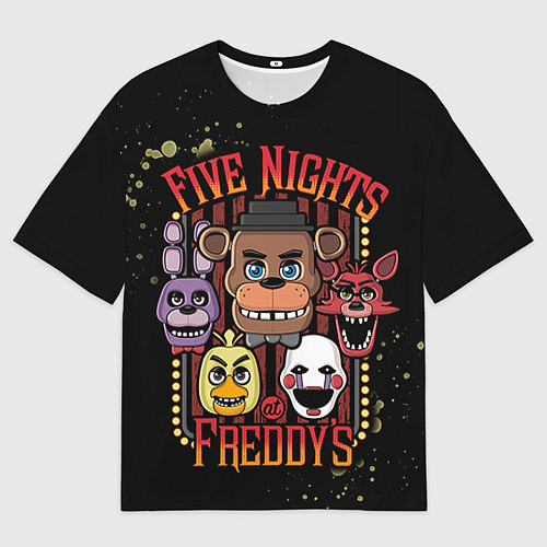 Мужская футболка оверсайз Five Nights At Freddy's / 3D-принт – фото 1