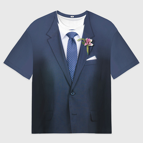 Мужская футболка оверсайз Жених / 3D-принт – фото 1