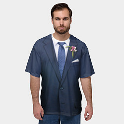 Футболка оверсайз мужская Жених, цвет: 3D-принт — фото 2