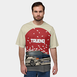 Футболка оверсайз мужская Toyota Trueno ae86, цвет: 3D-принт — фото 2