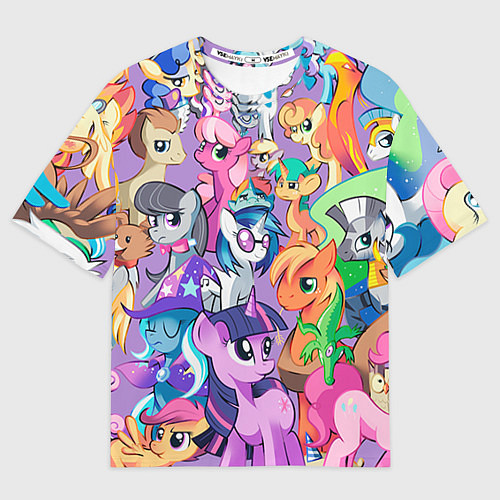 Мужская футболка оверсайз My Little Pony / 3D-принт – фото 1