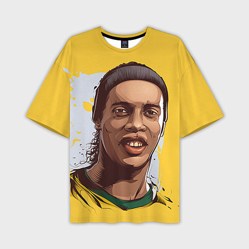 Мужская футболка оверсайз Ronaldinho Art / 3D-принт – фото 1