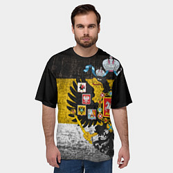 Футболка оверсайз мужская Имперский флаг, цвет: 3D-принт — фото 2