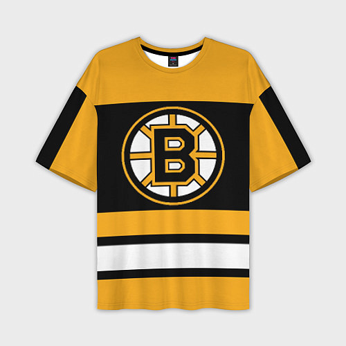 Мужская футболка оверсайз Boston Bruins / 3D-принт – фото 1