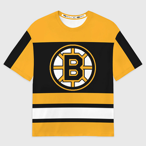 Мужская футболка оверсайз Boston Bruins / 3D-принт – фото 1
