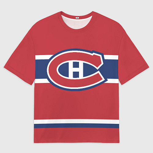 Мужская футболка оверсайз Montreal Canadiens / 3D-принт – фото 1