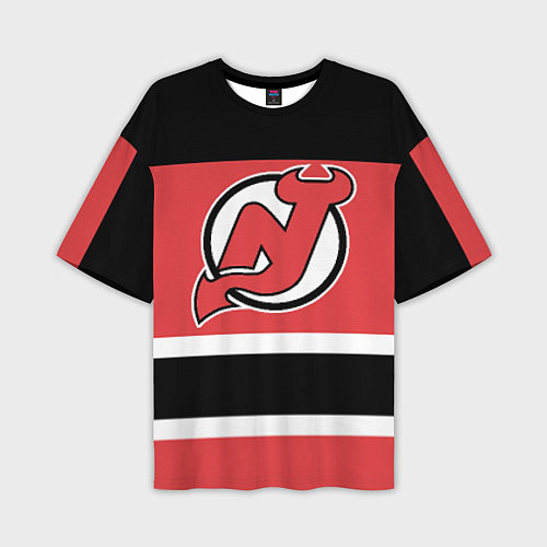 Мужская футболка оверсайз New Jersey Devils / 3D-принт – фото 1