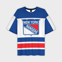 Мужская футболка оверсайз New York Rangers
