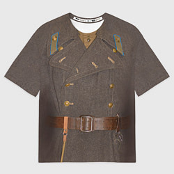 Мужская футболка оверсайз Шинель